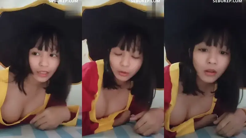 bokep indo Rara Nadifa cosplay megumin Colmek Bikin Nagih backdrop