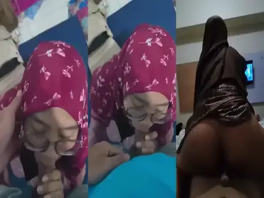 Jilbab Kacamata Membuat Genjotan Tak Tertahan poster