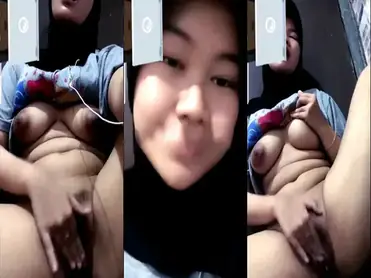 Mahasiswi Hijab VCS Sensual Obati Rindu Pacar poster